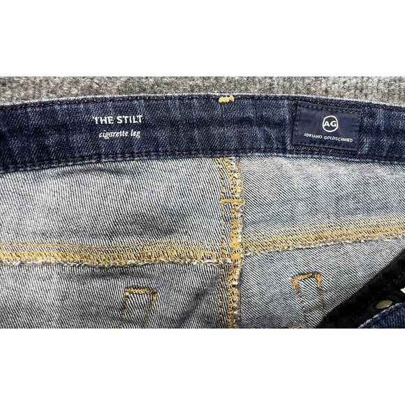 AG Adriano Goldschmied Jeans Women's 30R Blue  The Stilt Cigarette Leg Denim - Picture 5 of 12